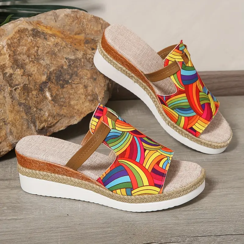 mesh slide sandals women s hollow casual loop toe flat details 0