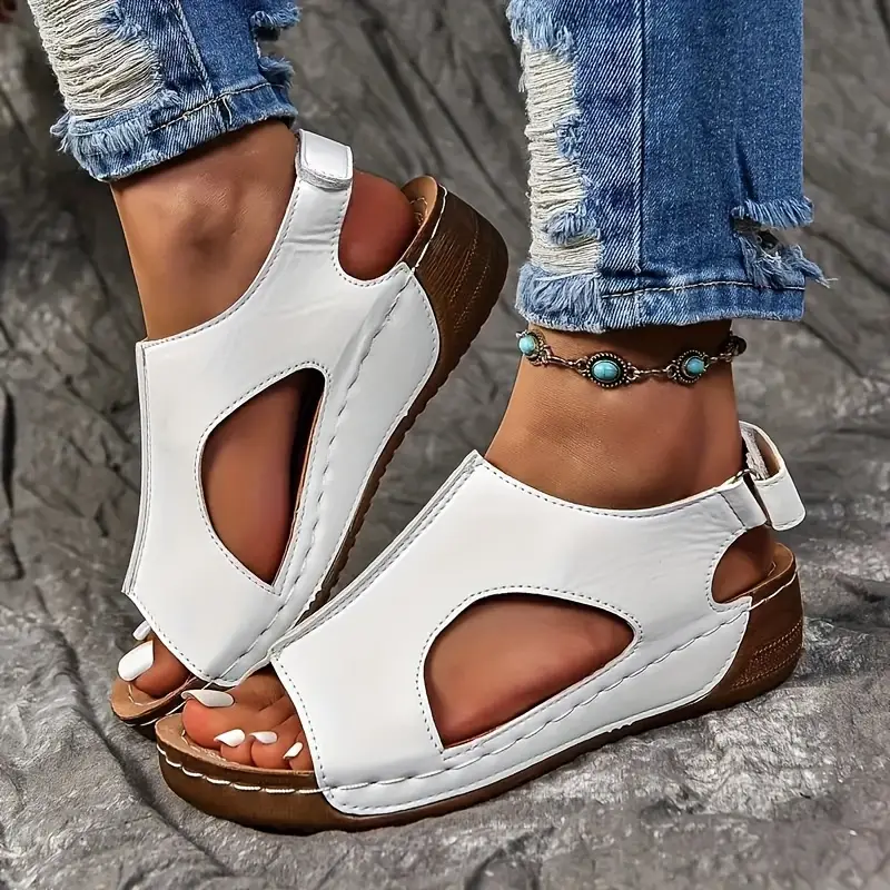 mesh slide sandals women s hollow casual loop toe flat details 2