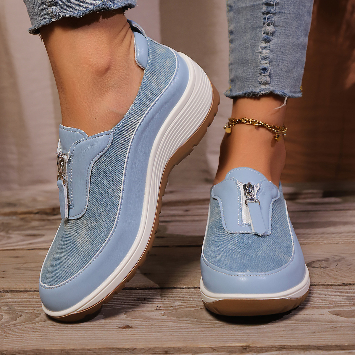 womens fall season solid color casual cotton shoes cap toe fabric upper inner insole pu sole european special hand washable or dry canvas sneakers 3